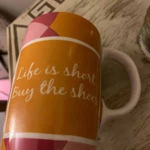 Cypress Tall Coffee Tea Latte Mug Brown Orange Cup